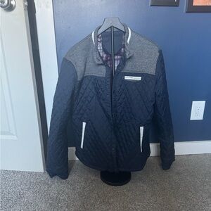 Men's Quilted Navy Jacket